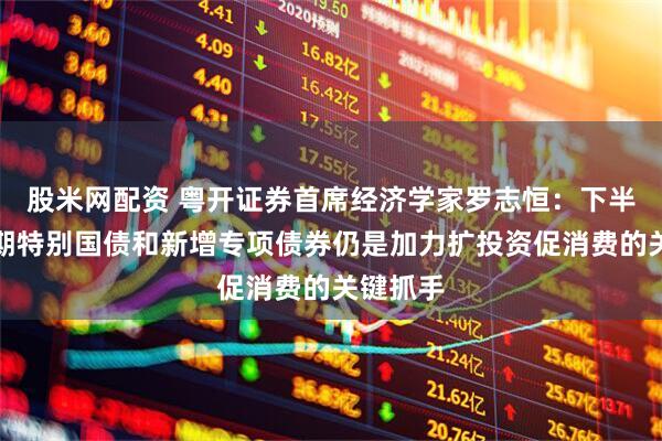 股米网配资 粤开证券首席经济学家罗志恒：下半年超长期特别国债和新增专项债券仍是加力扩投资促消费的关键抓手