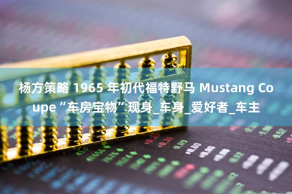 杨方策略 1965 年初代福特野马 Mustang Coupe“车房宝物”现身_车身_爱好者_车主